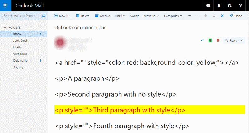 Outlook.com moving styles