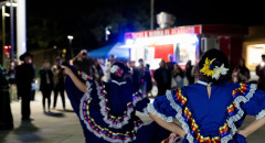 dancing and food at the Noche de Baile