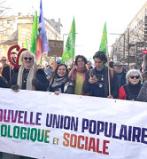 Photo manif retraites NUPES à Avignon