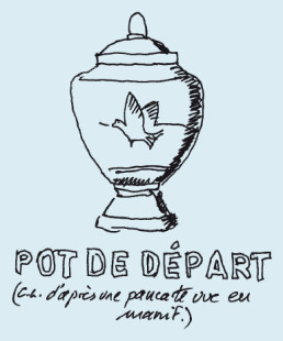 Dessin "Pot de départ" en forme d'urne