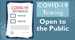 COVID-19 testing open to the public