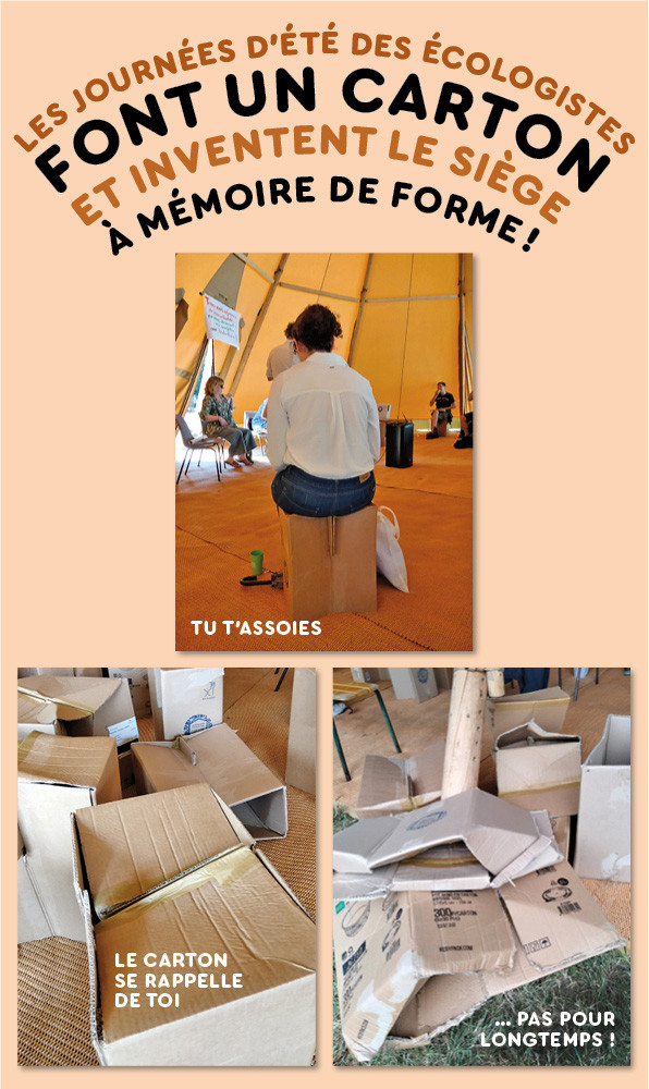 Carton à mémoire de forme