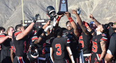 Eagles Football players celebrate win